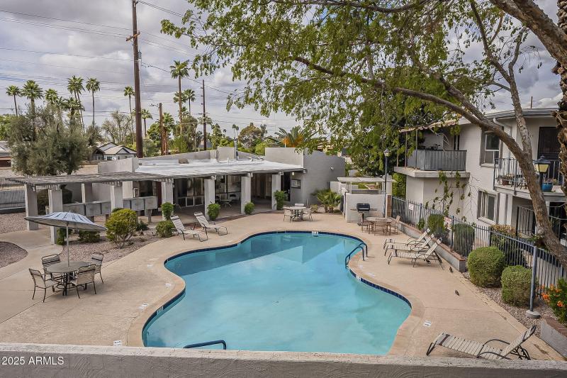 Outdoor Seating and Pool Views