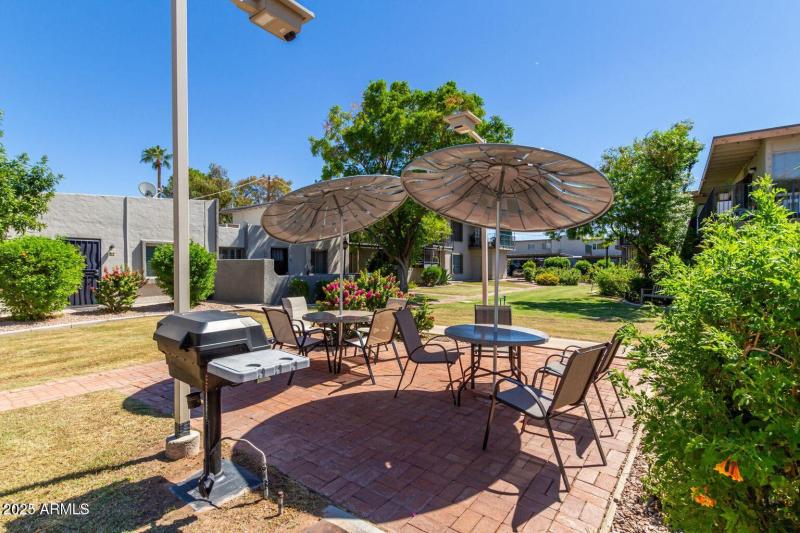 Shaded Picnic and Grill Area