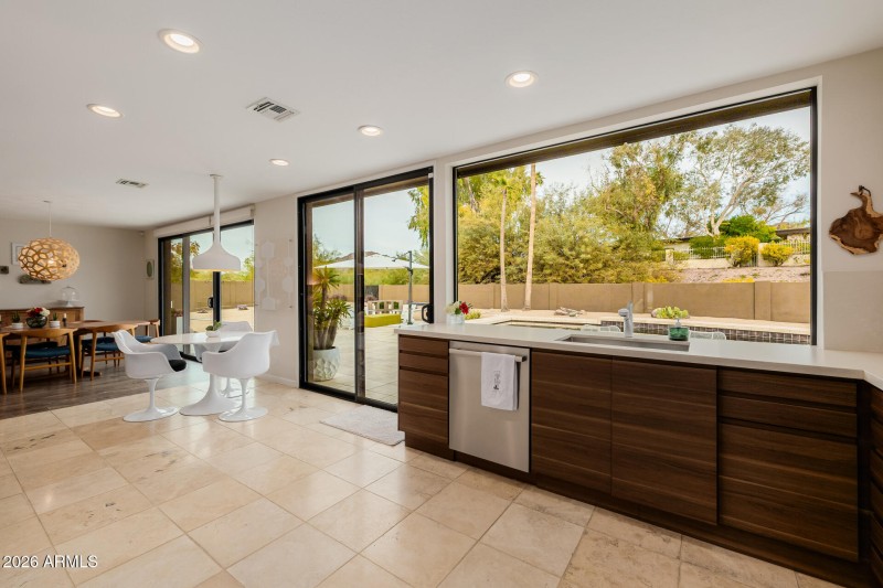 Kitchen with Stunning Views