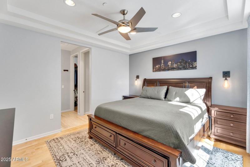 Primary Bedroom with Tray Ceiling