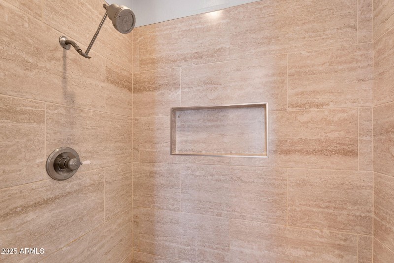 Walk-In Shower with Tile Walls