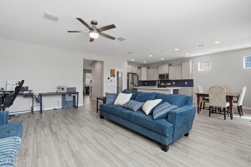 Family room to kitchen