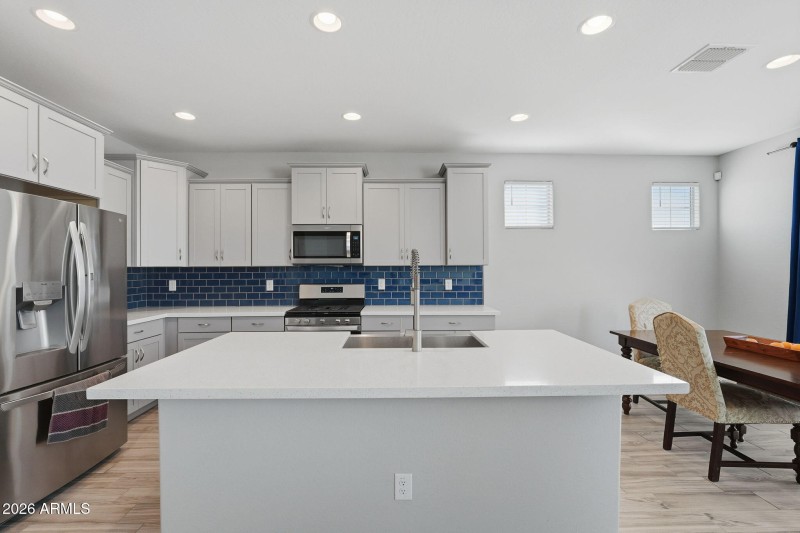 Modern stainless appliances