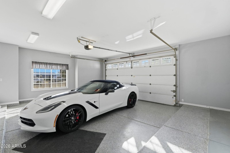 Attached 2 car garage