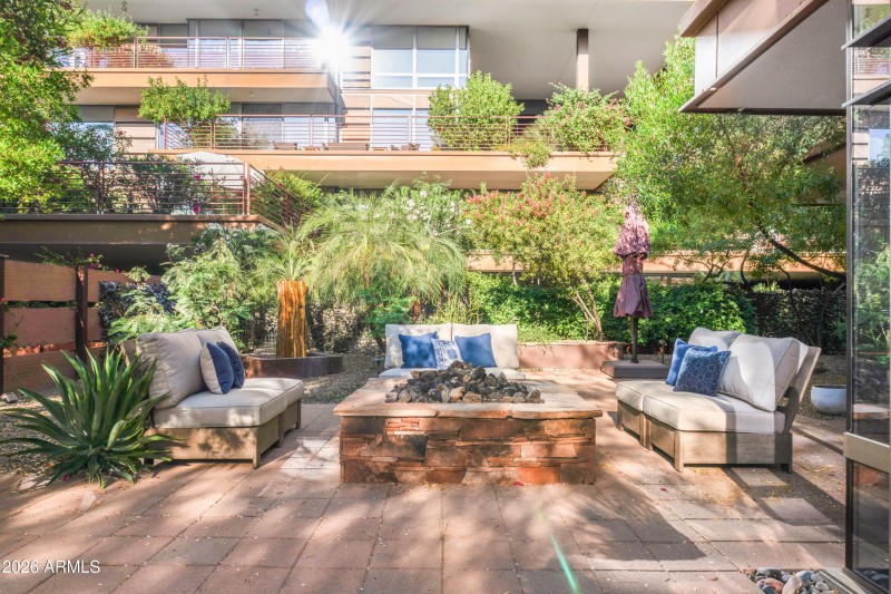 Reverse View of Fire Pit