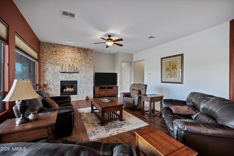 Beautiful Fireplace in Living Room