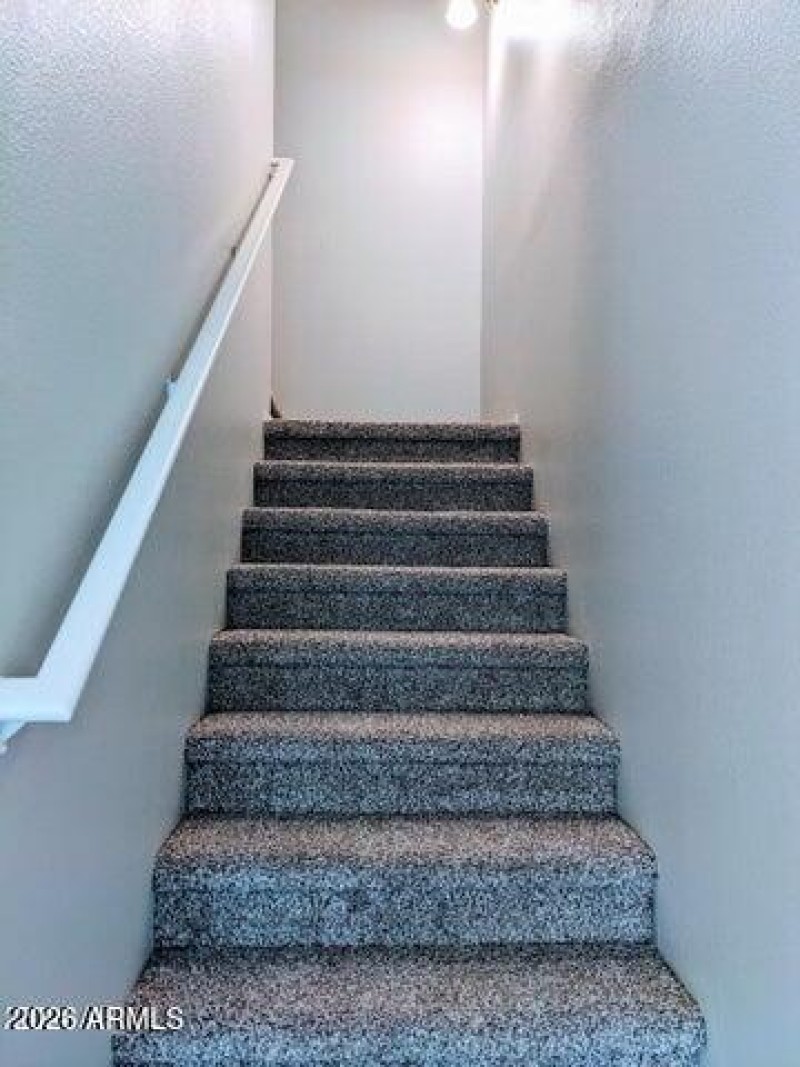 Stairway to Bedrooms and Laundry