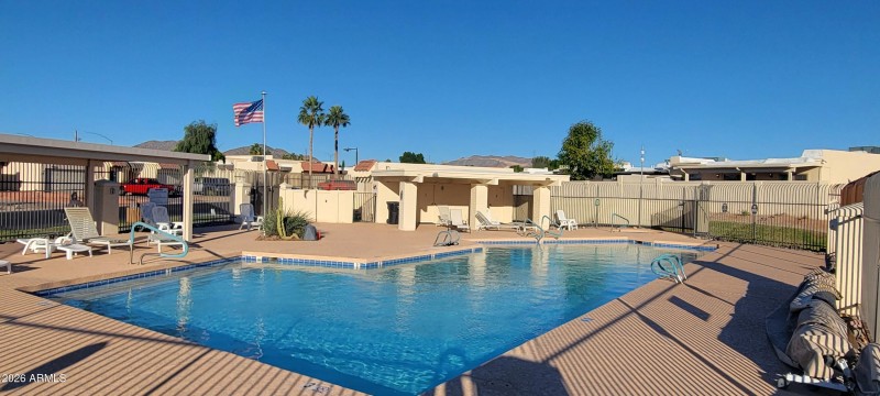 Community Pool with Mountain Views