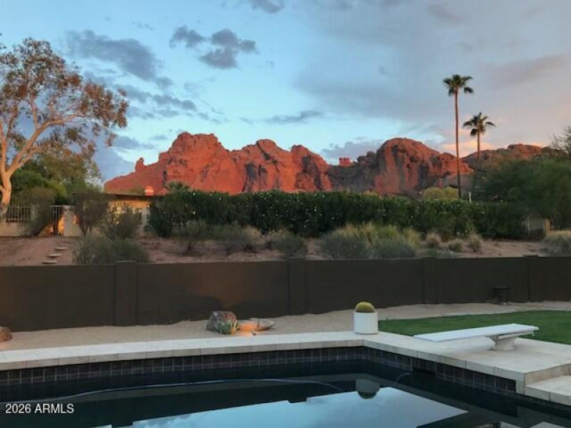 Camelback Mountain View from Pool