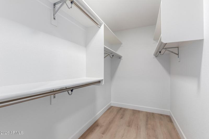Primary walk-in closet