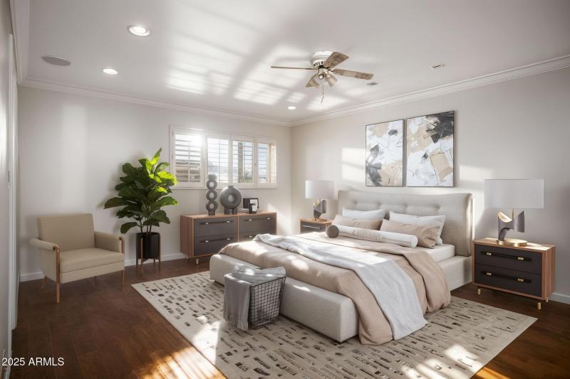 STAGED MASTER BEDROOM