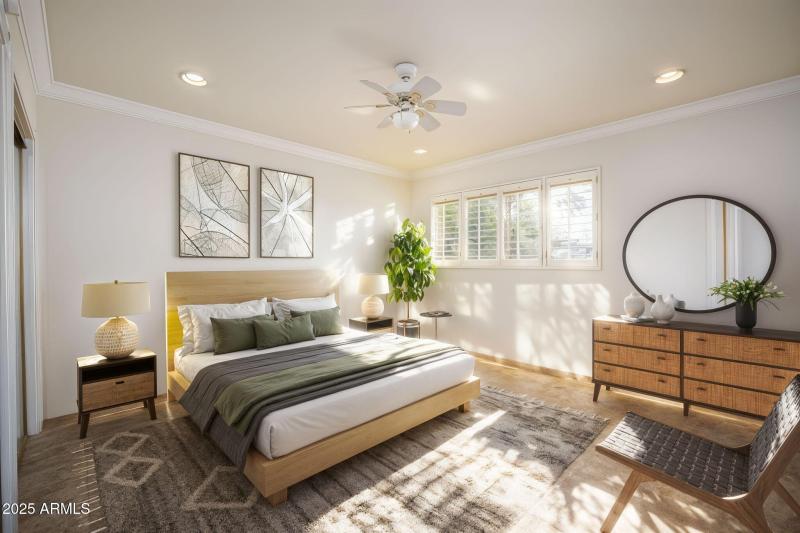 STAGED GUEST BEDROOM