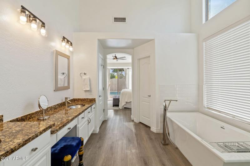 Double sink primary bathroom