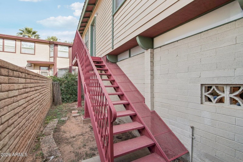 Steps to apartments