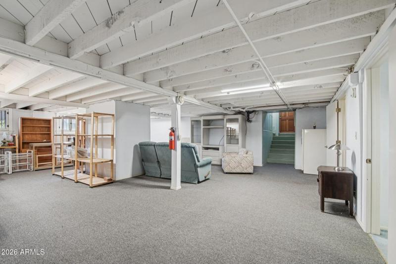 View of the basement