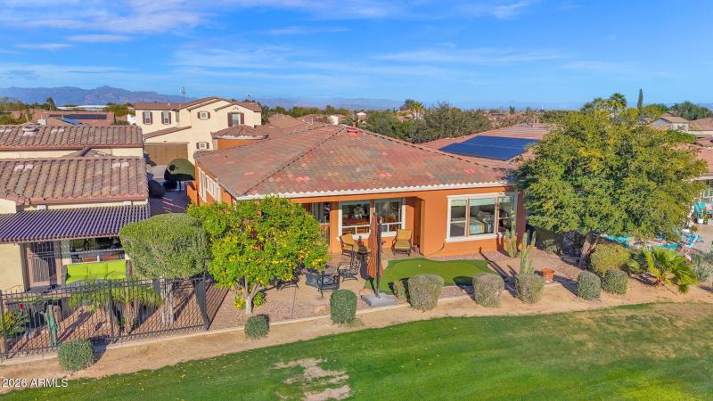 Drone View of Back Yard