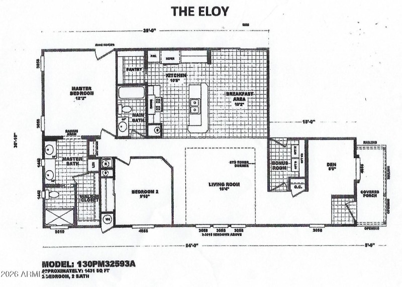 PEM F-76 Eloy Black Line Floor Plan