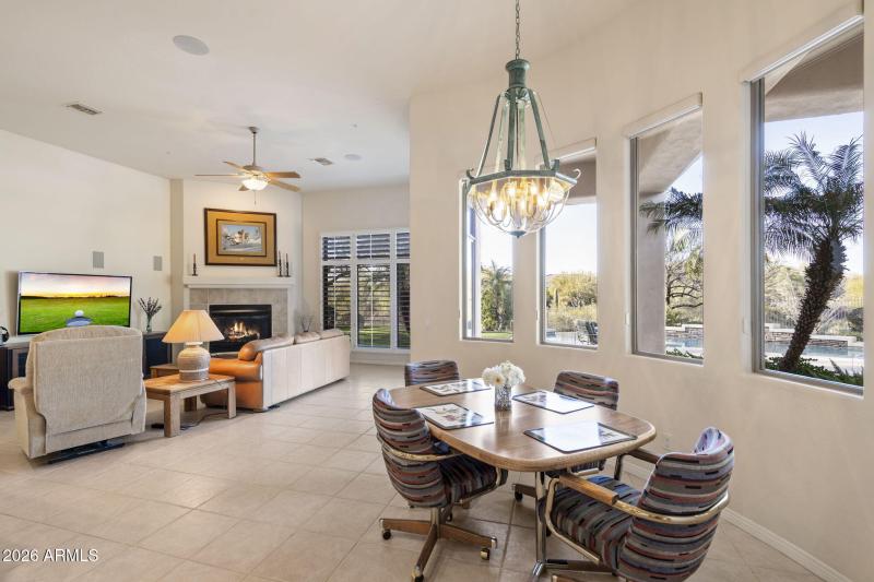 Eat-in kitchen and family room