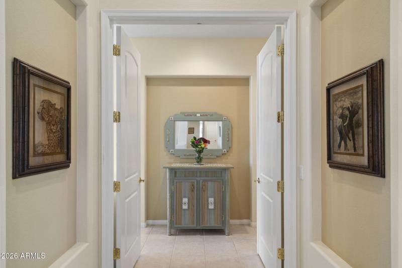 Double door entry to primary suite