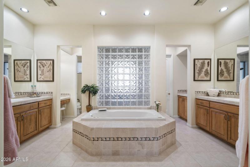 Huge primary bathroom!