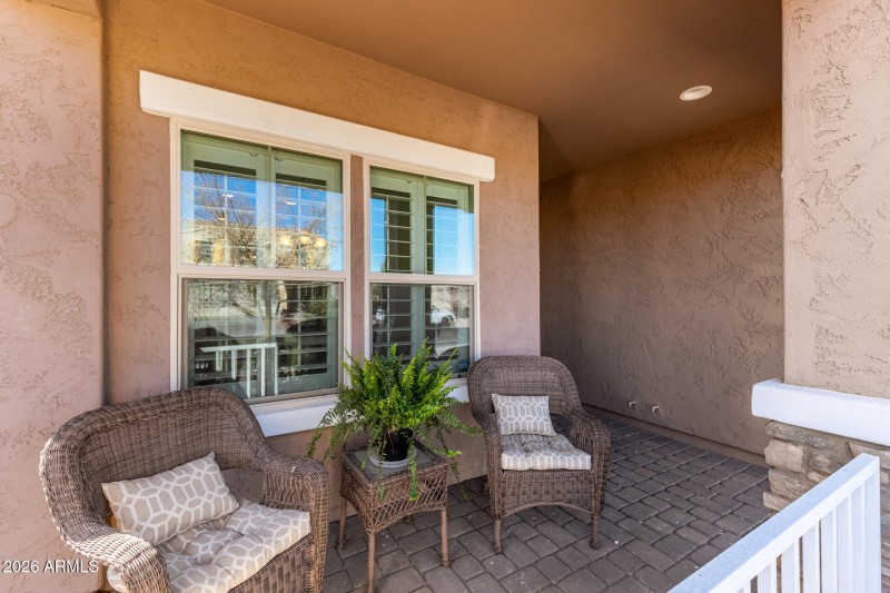 Inviting front porch