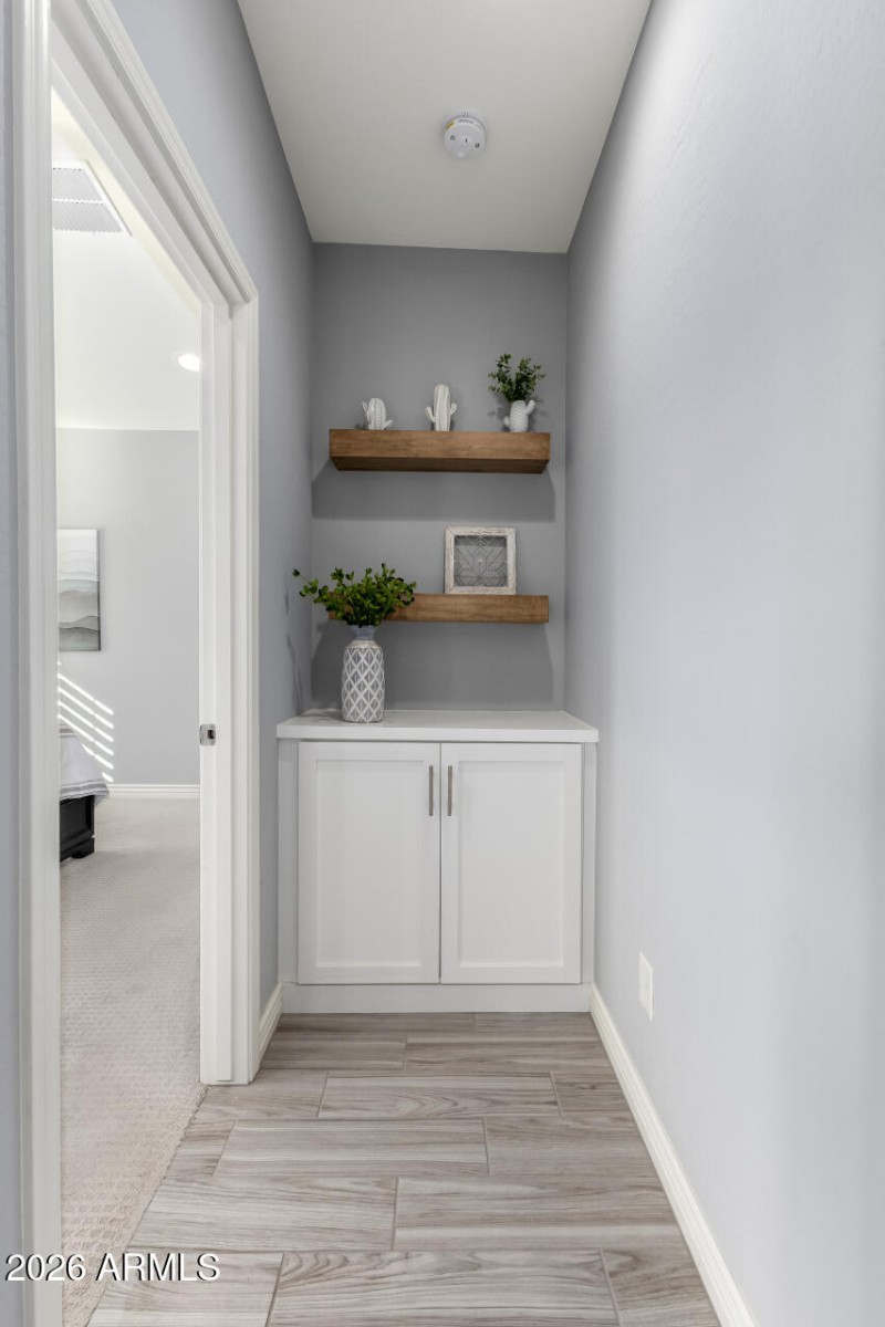 Custom cabinets & shelves