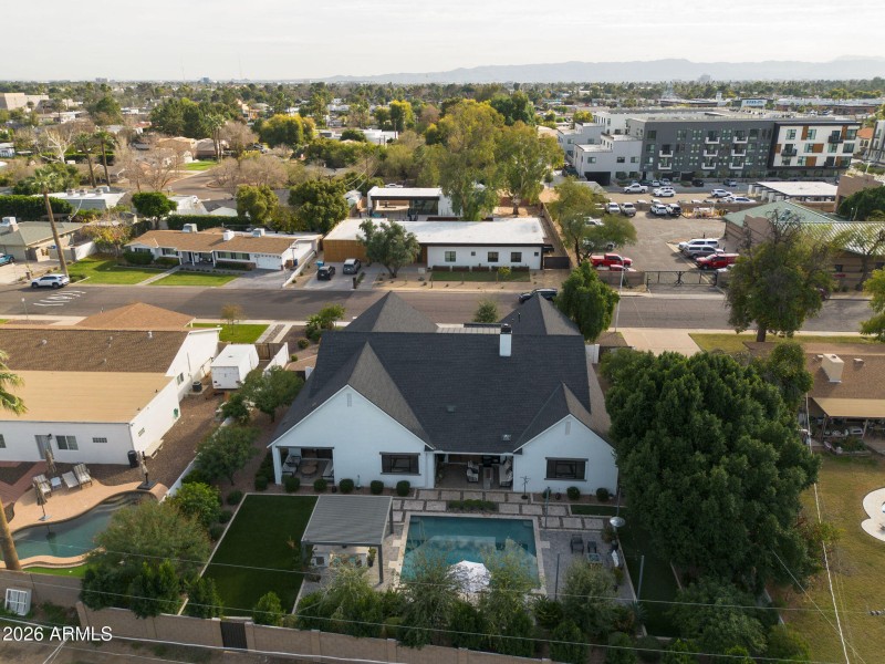 Aerial view to the South