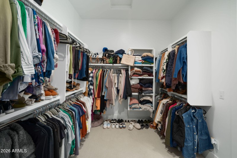 Primary walk in closet