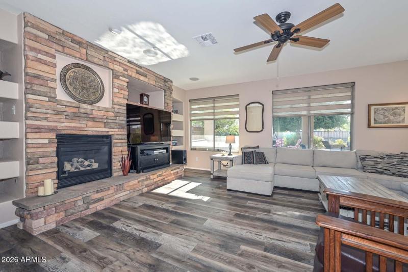 Family Room-Fireplace