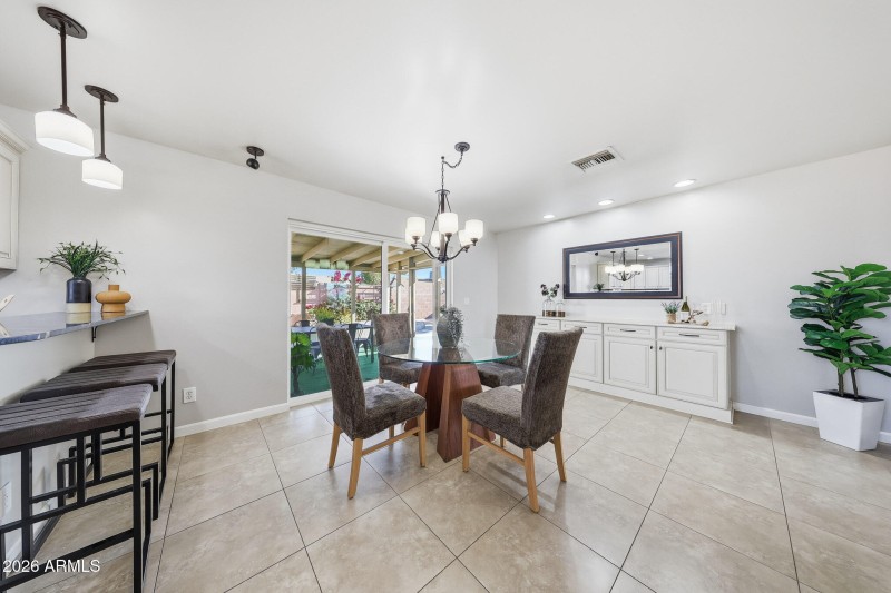 Dining Open to Backyard