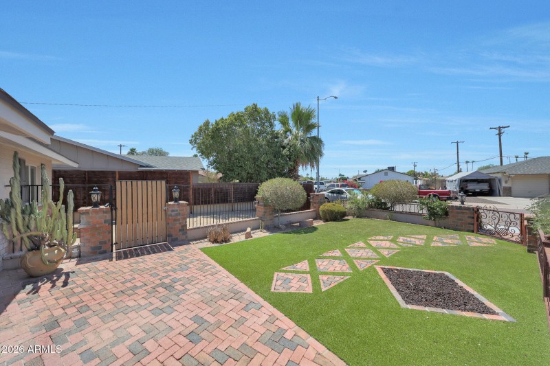 Low Maint Turf in courtyard