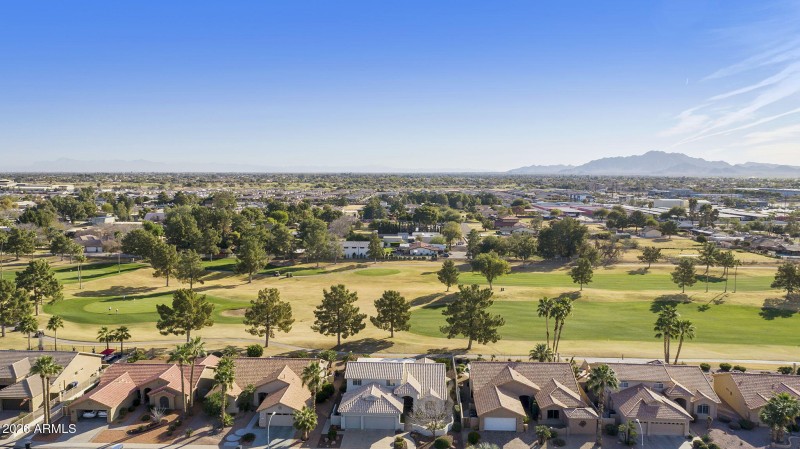 Aerial view - Home on Golf Course