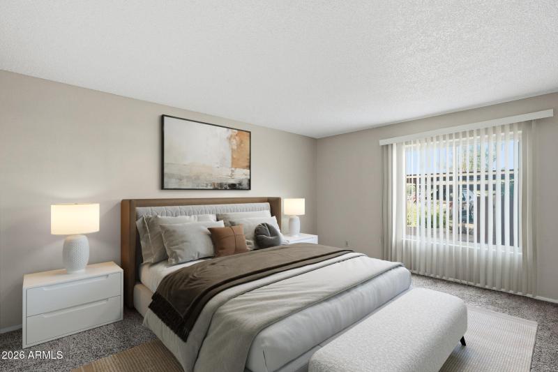 Staged Primary Bedroom