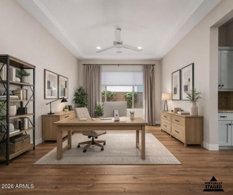 Flex Staged as Home Office