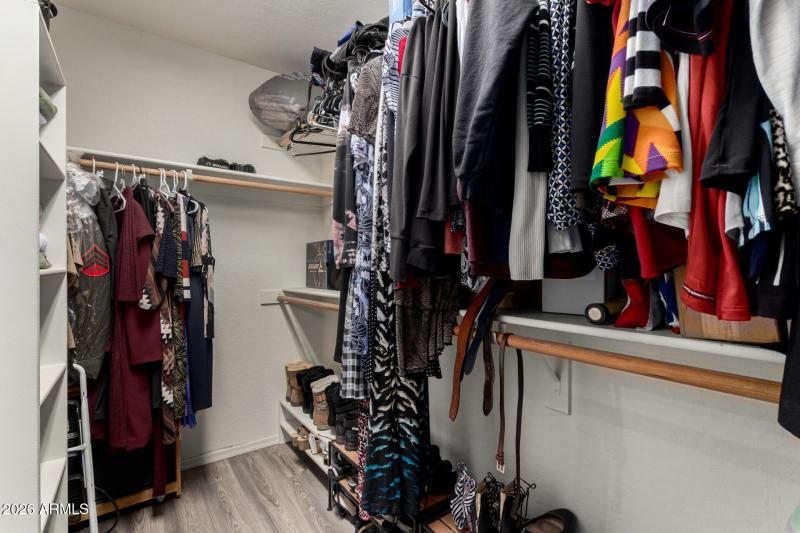 Master walk in closet