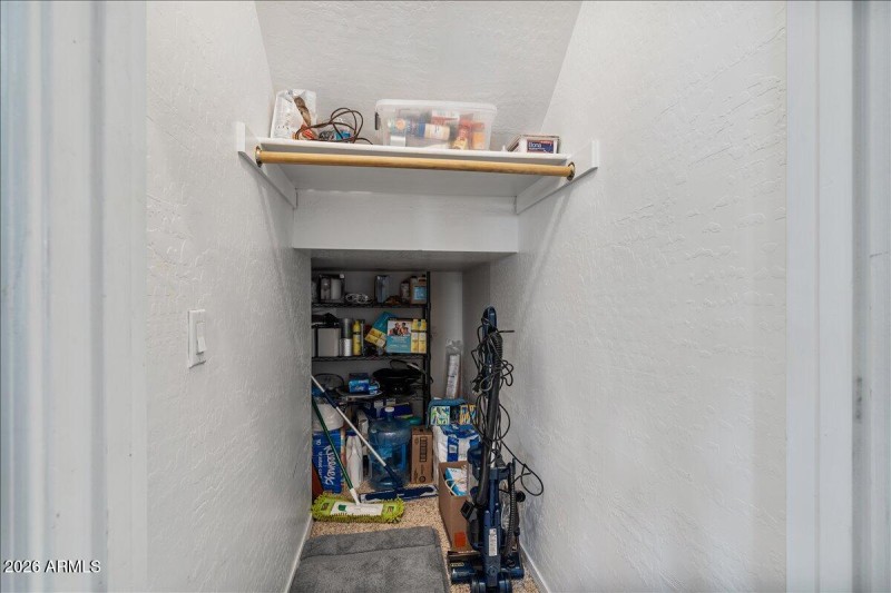 Lots of under stairs storage