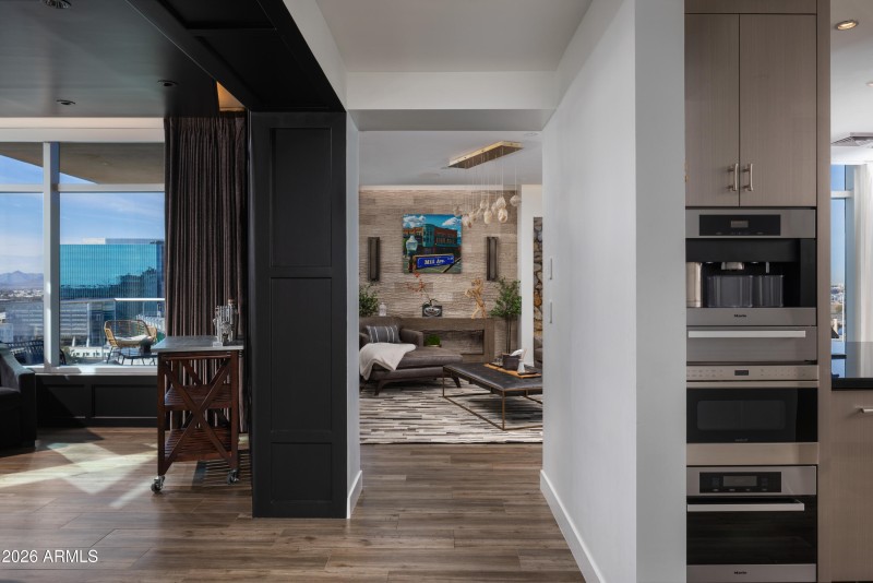 View from Kitchen to Living Area