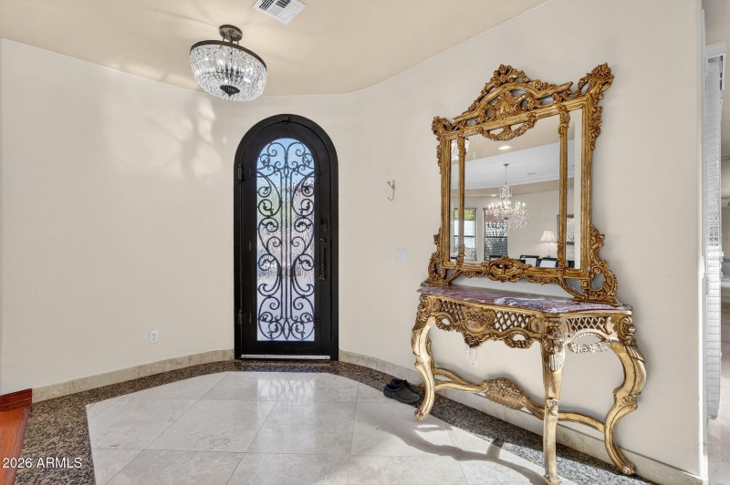 Elegant Entry with Chandelier