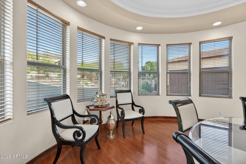 Sunlit Dining Nook Windows