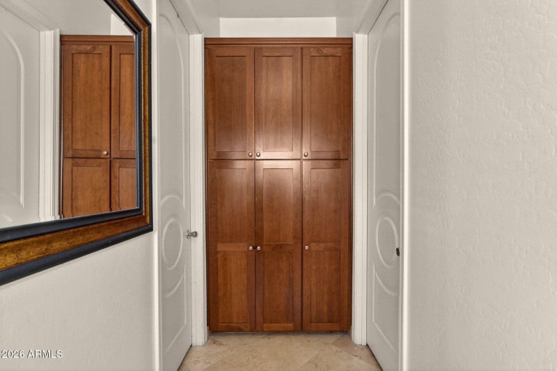 Hallway with Custom Cabinetry
