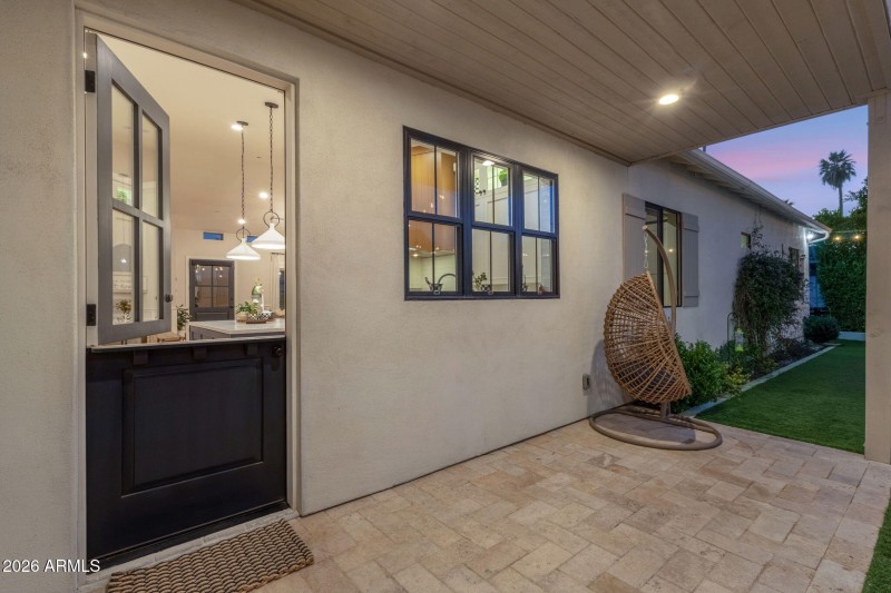 Dutch Door to Exterior