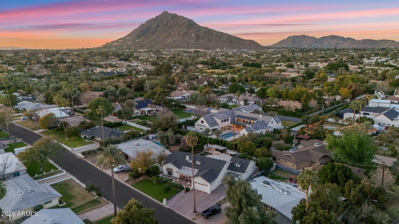 Aerial View Camelback Mountain