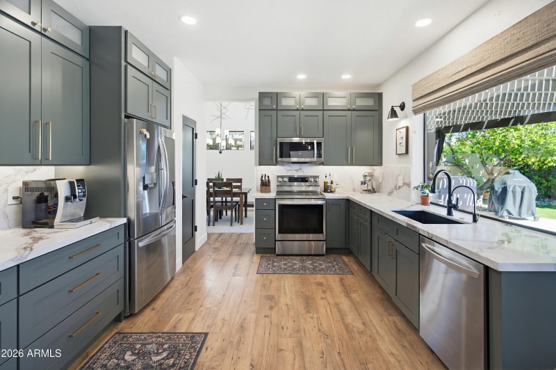 Kitchen with Ample Cabinetry