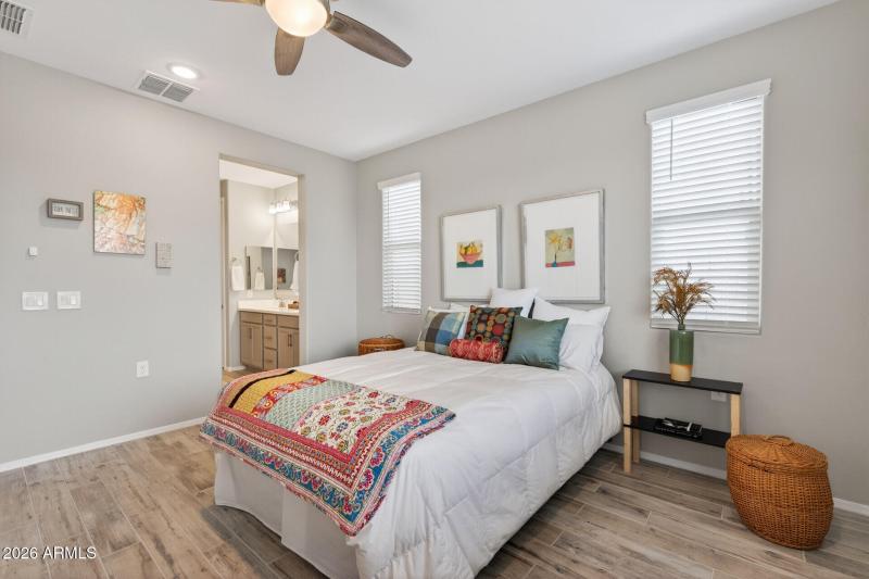 Primary Bed towards ensuite & closet