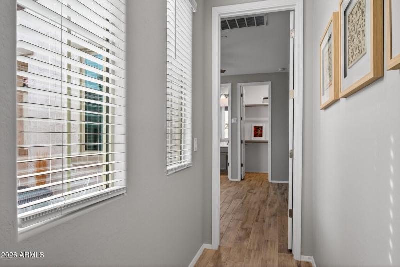 Hallway towards Guest Bedroom w ensuite