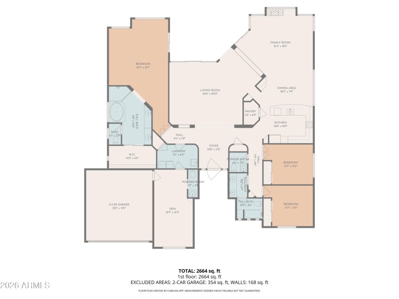 2D Floor Plan for 15319 East Redrock Dri