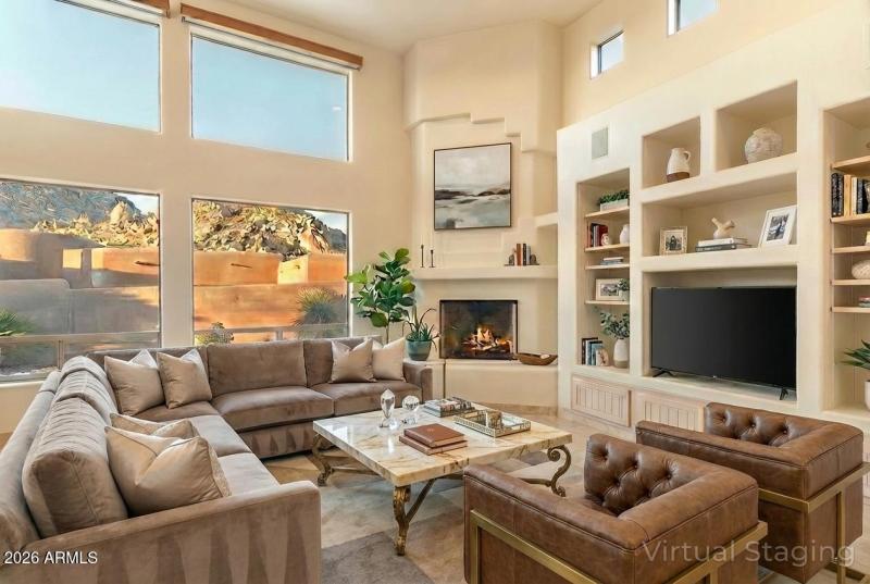 Living Room Virtually Staged