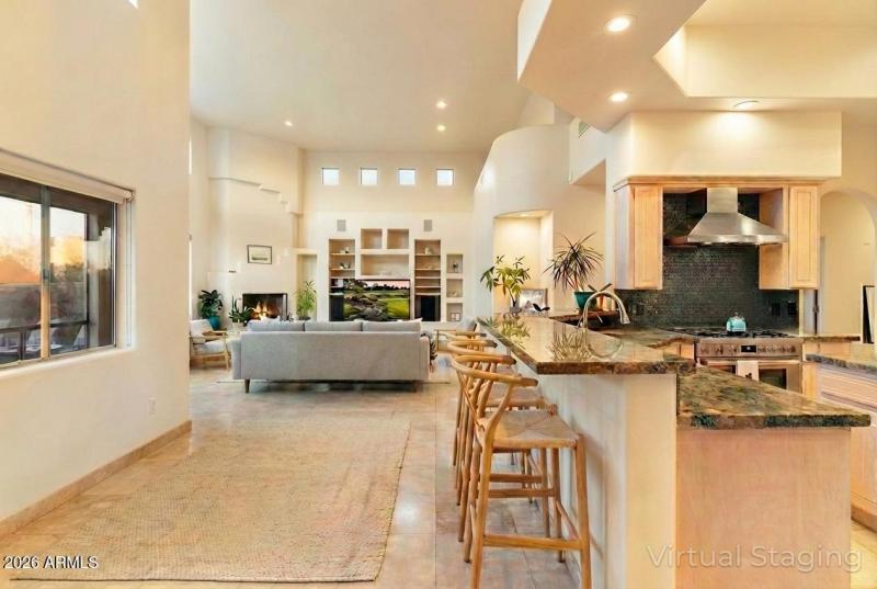 Breakfast Bar Virtualy staged