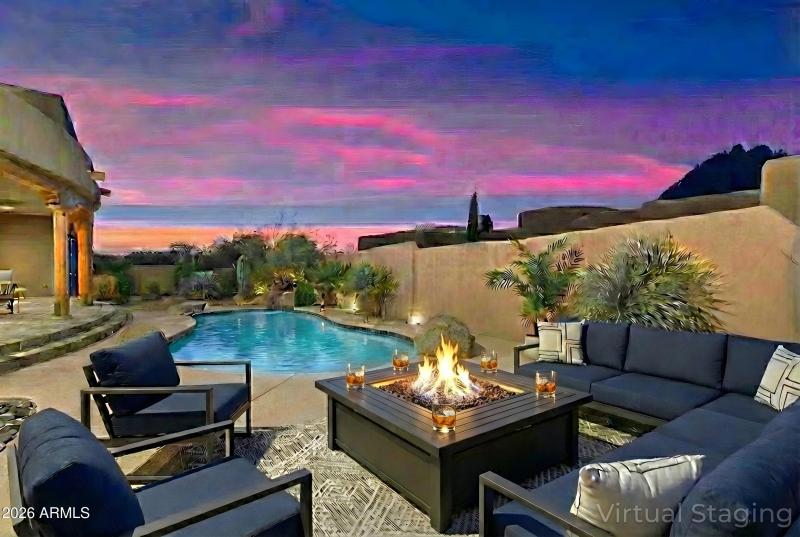 Backyard Virtually Staged