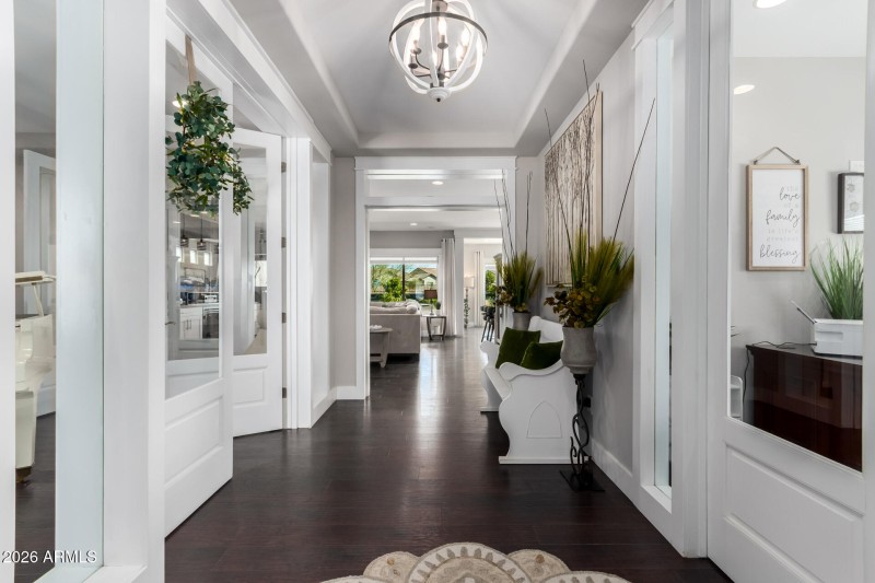 View from front door to main living area